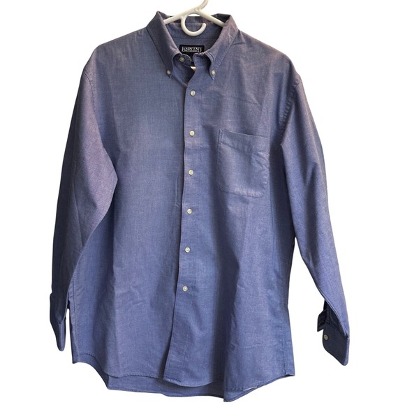 Lands' End Other - Land End Men's Long Sleeve button Button Down Blue Shirt 16 1/3 34